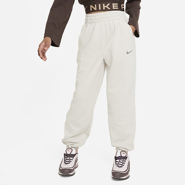 Girls Grey Dri FIT Joggers Sweatpants. Nike